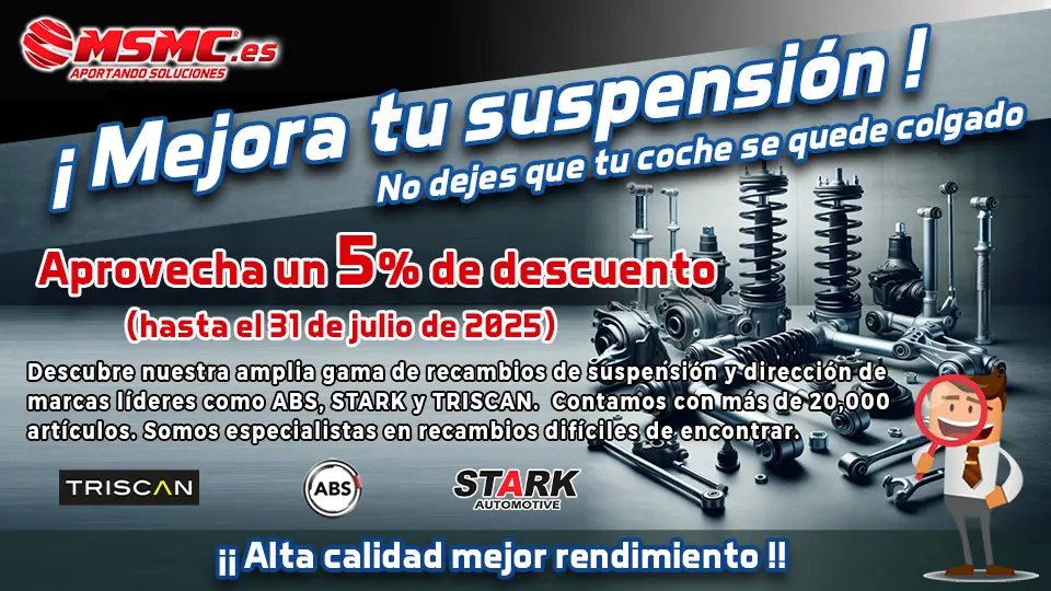 ¡No dejes que tu coche se quede colgado, mejora su suspensión!